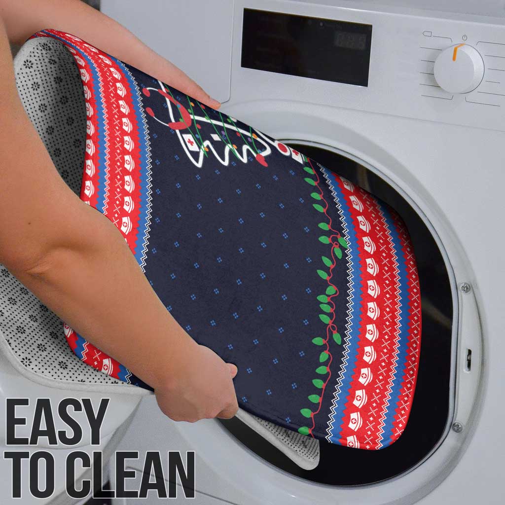 Merry Christmas Nurse Bathroom Set Stethoscope Tree Nurses and Medical Workers - Wonder Print Shop