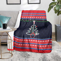Merry Christmas Nurse Blanket Stethoscope Tree Nurses and Medical Workers - Wonder Print Shop