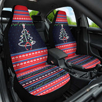 Merry Christmas Nurse Car Seat Cover Stethoscope Tree Nurses and Medical Workers - Wonder Print Shop