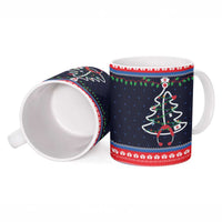 Merry Christmas Nurse Ceramic Mug Stethoscope Tree Nurses and Medical Workers - Wonder Print Shop