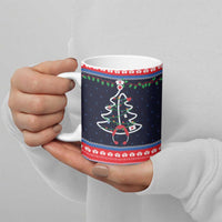 Merry Christmas Nurse Ceramic Mug Stethoscope Tree Nurses and Medical Workers - Wonder Print Shop