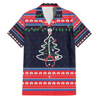 Merry Christmas Nurse Family Matching Mermaid Dress and Hawaiian Shirt Stethoscope Tree Nurses and Medical Workers - Wonder Print Shop