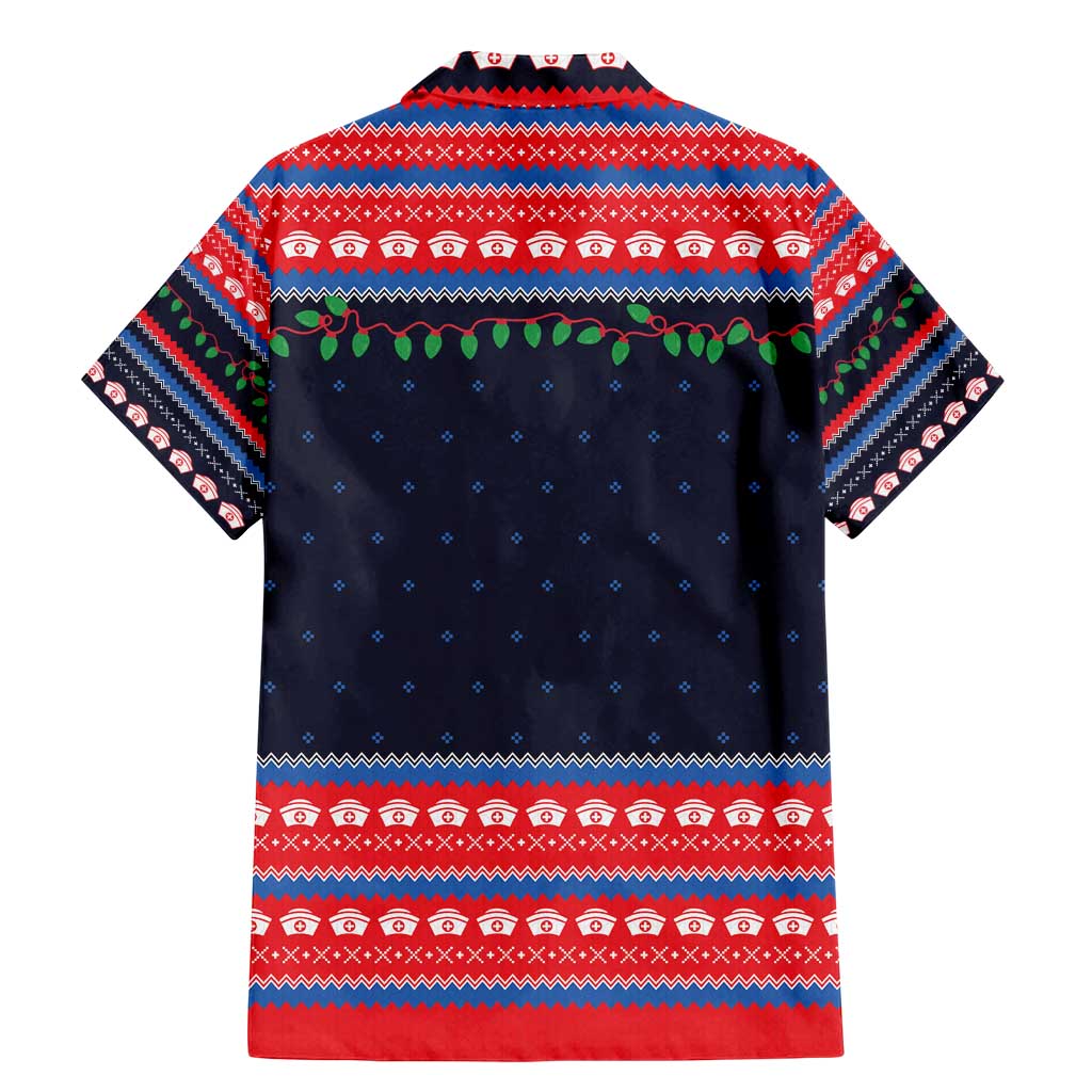 Merry Christmas Nurse Family Matching Mermaid Dress and Hawaiian Shirt Stethoscope Tree Nurses and Medical Workers - Wonder Print Shop