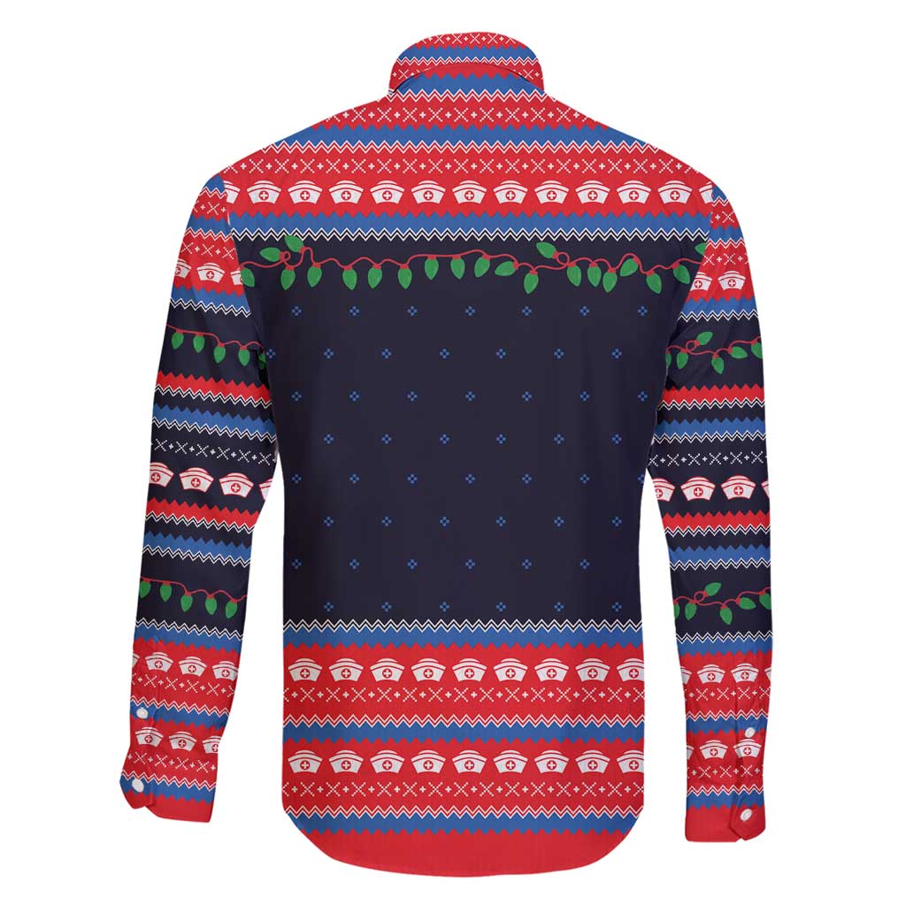 Merry Christmas Nurse Family Matching Short Sleeve Bodycon Dress and Hawaiian Shirt Stethoscope Tree Nurses and Medical Workers - Wonder Print Shop