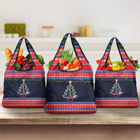 Merry Christmas Nurse Grocery Bag Stethoscope Tree Nurses and Medical Workers - Wonder Print Shop