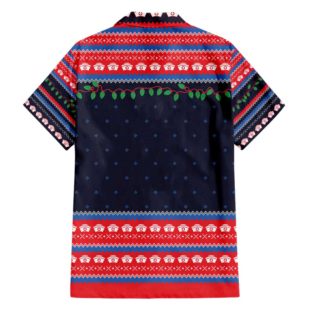 Merry Christmas Nurse Hawaiian Shirt Stethoscope Tree Nurses and Medical Workers - Wonder Print Shop