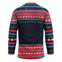 Merry Christmas Nurse Hockey Jersey Stethoscope Tree Nurses and Medical Workers - Wonder Print Shop