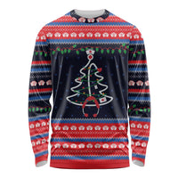 Merry Christmas Nurse Long Sleeve Shirt Stethoscope Tree Nurses and Medical Workers - Wonder Print Shop