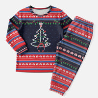 Merry Christmas Nurse Christmas Pajama Set Stethoscope Tree Nurses and Medical Workers - Wonder Print Shop