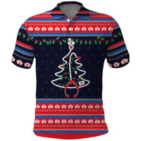 Merry Christmas Nurse Polo Shirt Stethoscope Tree Nurses and Medical Workers - Wonder Print Shop