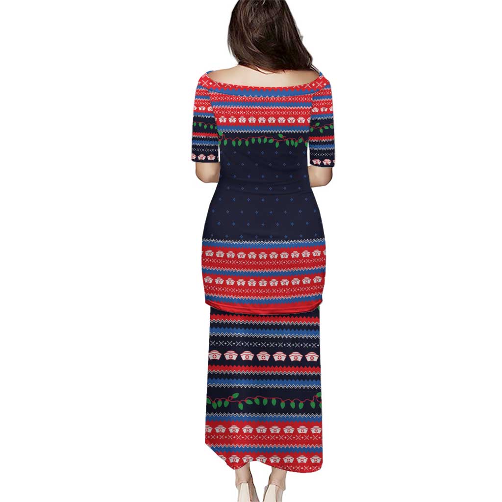 Merry Christmas Nurse Puletasi Stethoscope Tree Nurses and Medical Workers - Wonder Print Shop