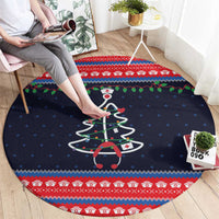 Merry Christmas Nurse Round Carpet Stethoscope Tree Nurses and Medical Workers - Wonder Print Shop