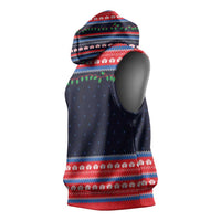 Merry Christmas Nurse Sleeveless Hoodie Stethoscope Tree Nurses and Medical Workers - Wonder Print Shop