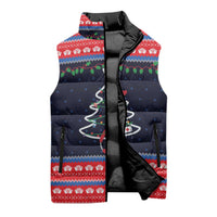 Merry Christmas Nurse Sleeveless Puffer Jacket Stethoscope Tree Nurses and Medical Workers - Wonder Print Shop