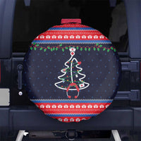 Merry Christmas Nurse Spare Tire Cover Stethoscope Tree Nurses and Medical Workers - Wonder Print Shop