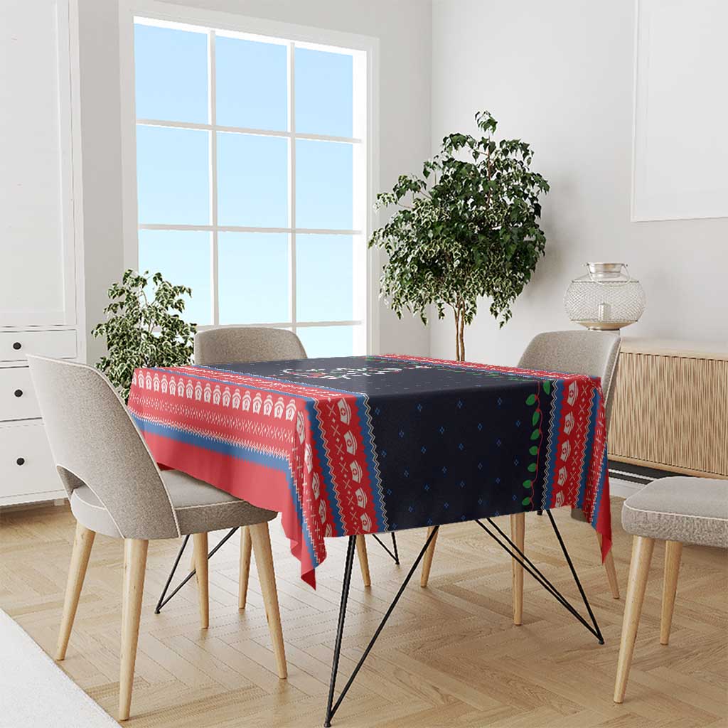 Merry Christmas Nurse Tablecloth Stethoscope Tree Nurses and Medical Workers - Wonder Print Shop