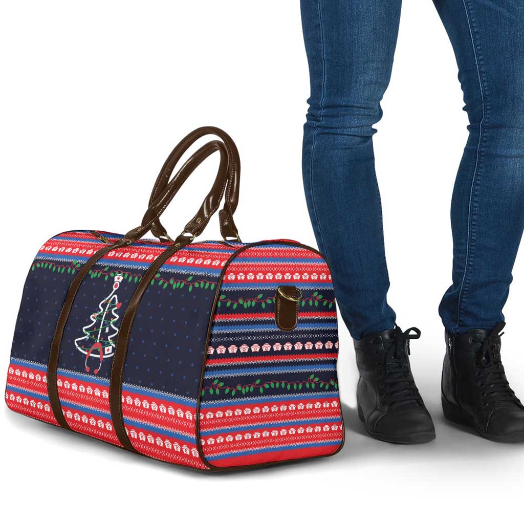 Merry Christmas Nurse Travel Bag Stethoscope Tree Nurses and Medical Workers - Wonder Print Shop