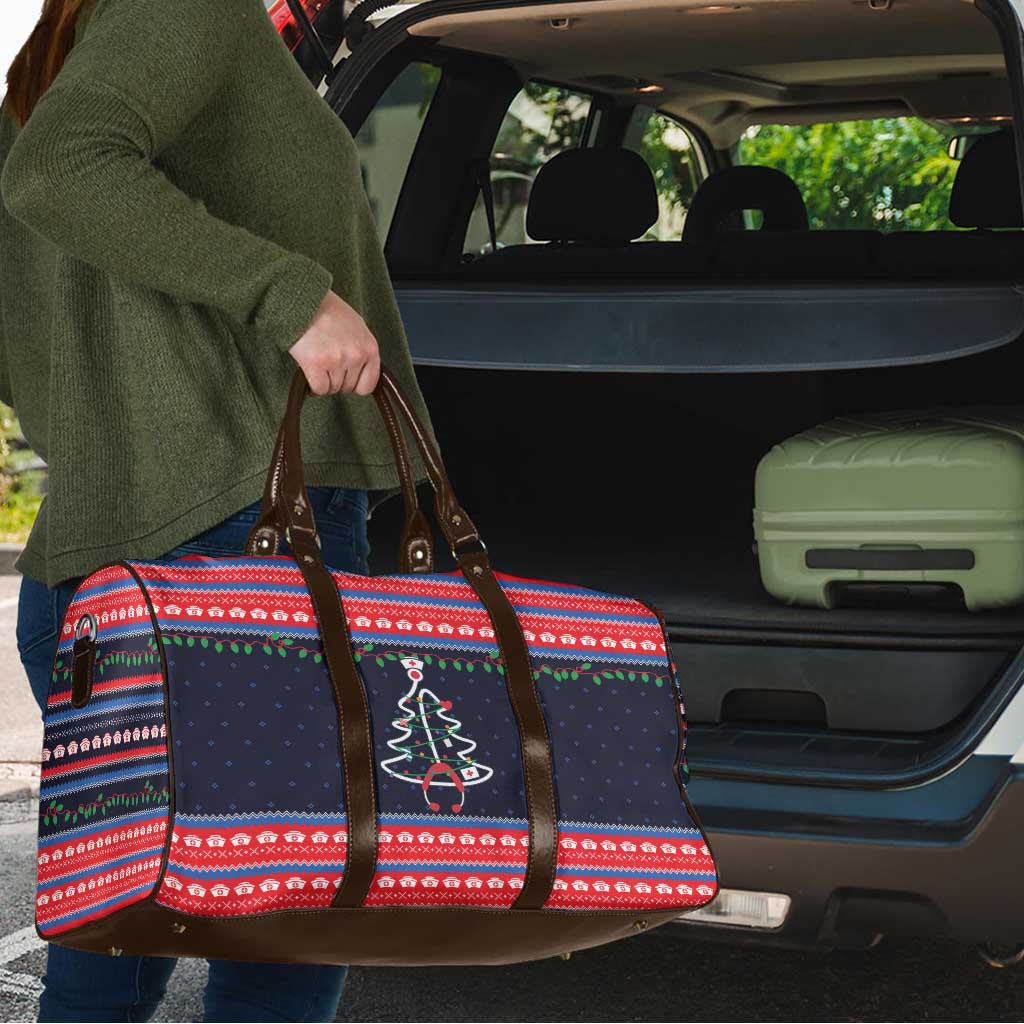 Merry Christmas Nurse Travel Bag Stethoscope Tree Nurses and Medical Workers - Wonder Print Shop