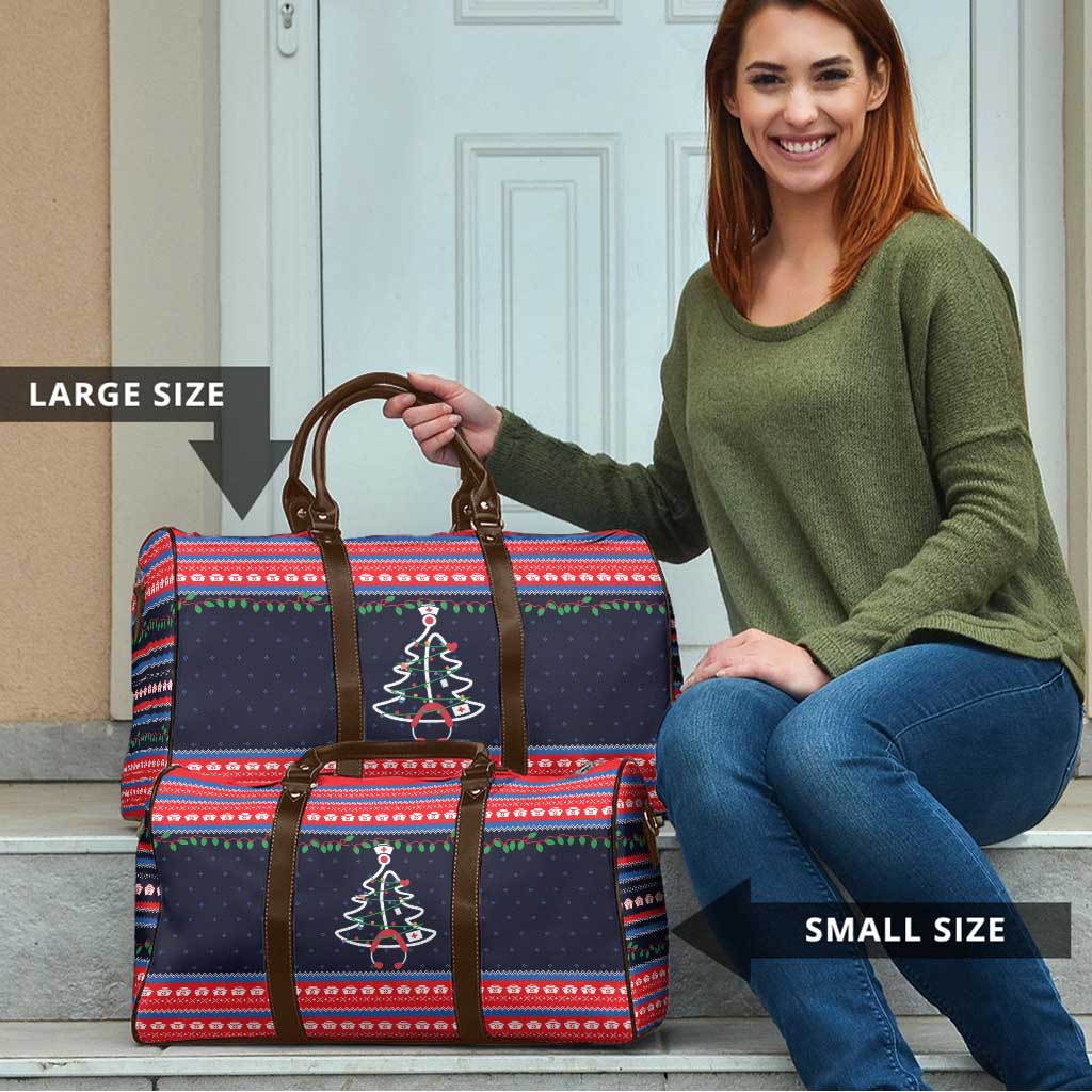 Merry Christmas Nurse Travel Bag Stethoscope Tree Nurses and Medical Workers - Wonder Print Shop