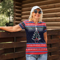 Merry Christmas Nurse Women Polo Shirt Stethoscope Tree Nurses and Medical Workers - Wonder Print Shop