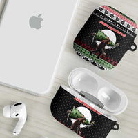 Funny Bigfoot Christmas AirPods Case Xmas Holiday Patterns - Wonder Print Shop