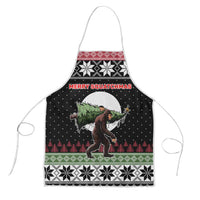 Funny Bigfoot Christmas Apron Xmas Holiday Patterns - Wonder Print Shop
