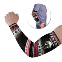 Funny Bigfoot Christmas Arm Sleeves Xmas Holiday Patterns - Wonder Print Shop