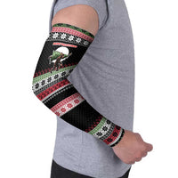 Funny Bigfoot Christmas Arm Sleeves Xmas Holiday Patterns - Wonder Print Shop