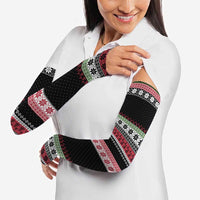 Funny Bigfoot Christmas Arm Sleeves Xmas Holiday Patterns - Wonder Print Shop