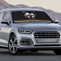 Funny Bigfoot Christmas Auto Sun Shade Xmas Holiday Patterns - Wonder Print Shop