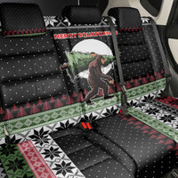 Funny Bigfoot Christmas Back Car Seat Cover Xmas Holiday Patterns - Wonder Print Shop
