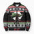 Funny Bigfoot Christmas Bomber Puffer Jacket Xmas Holiday Patterns - Wonder Print Shop
