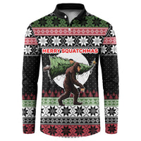 Funny Bigfoot Christmas Button Sweatshirt Xmas Holiday Patterns - Wonder Print Shop