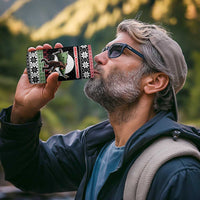 Funny Bigfoot Christmas 4 in 1 Can Cooler Tumbler Xmas Holiday Patterns - Wonder Print Shop