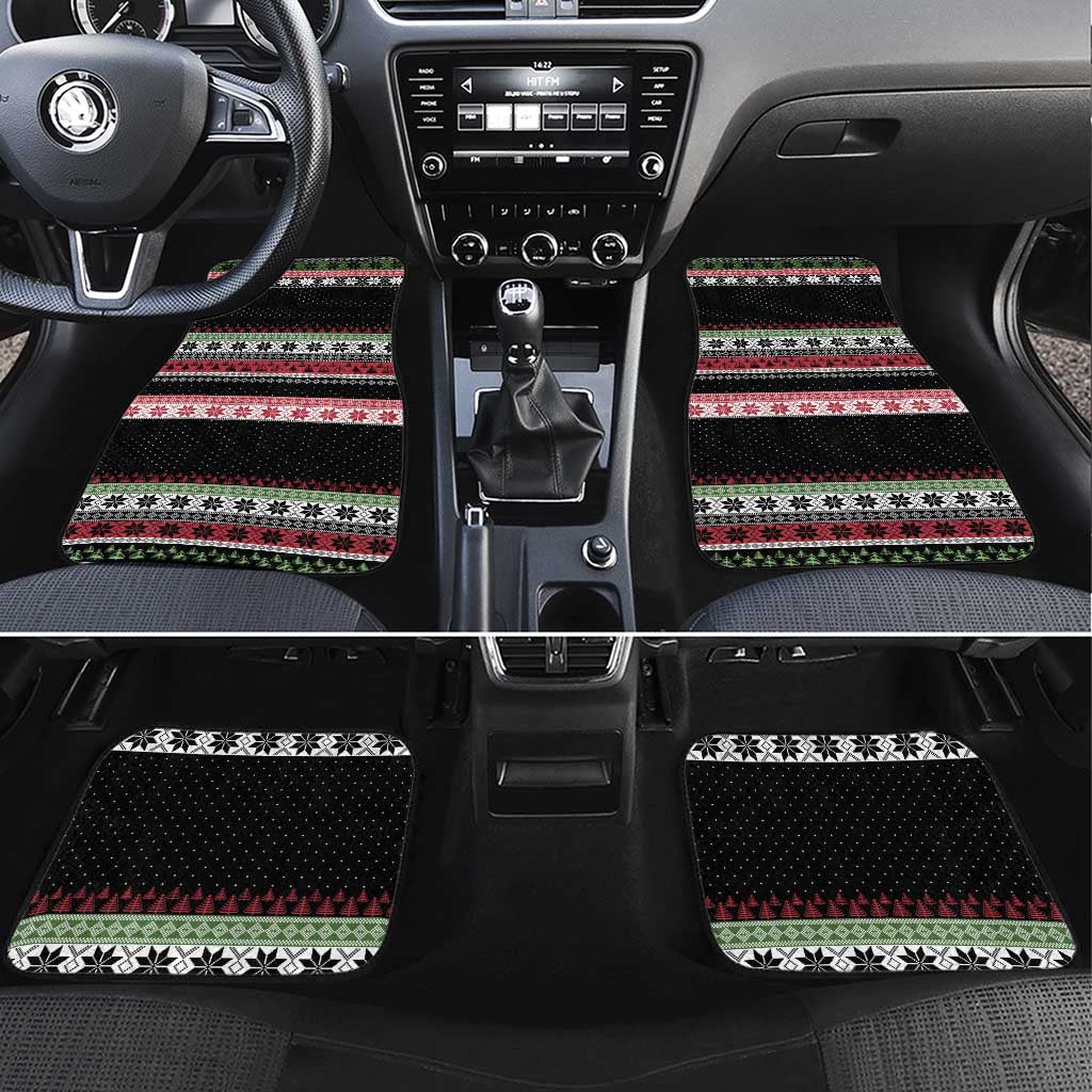 Funny Bigfoot Christmas Car Mats Xmas Holiday Patterns - Wonder Print Shop