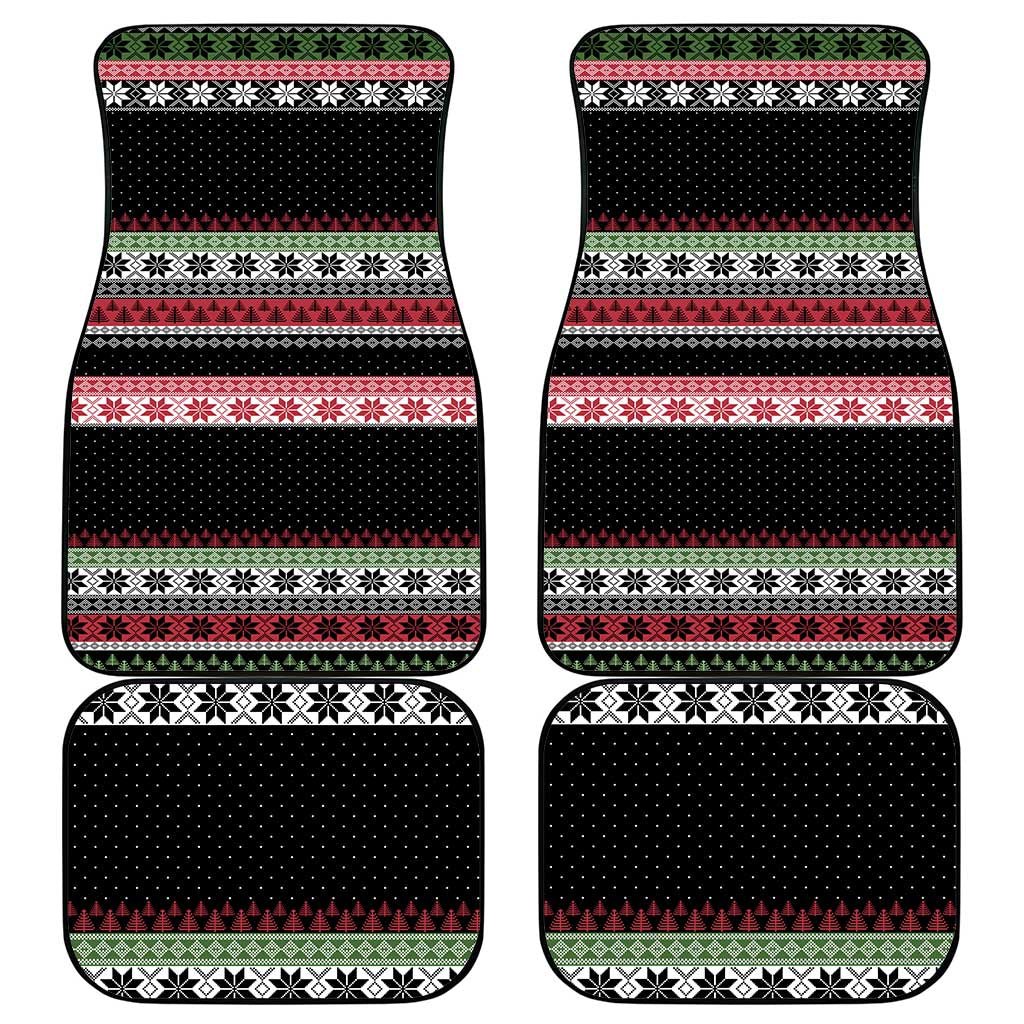 Funny Bigfoot Christmas Car Mats Xmas Holiday Patterns - Wonder Print Shop