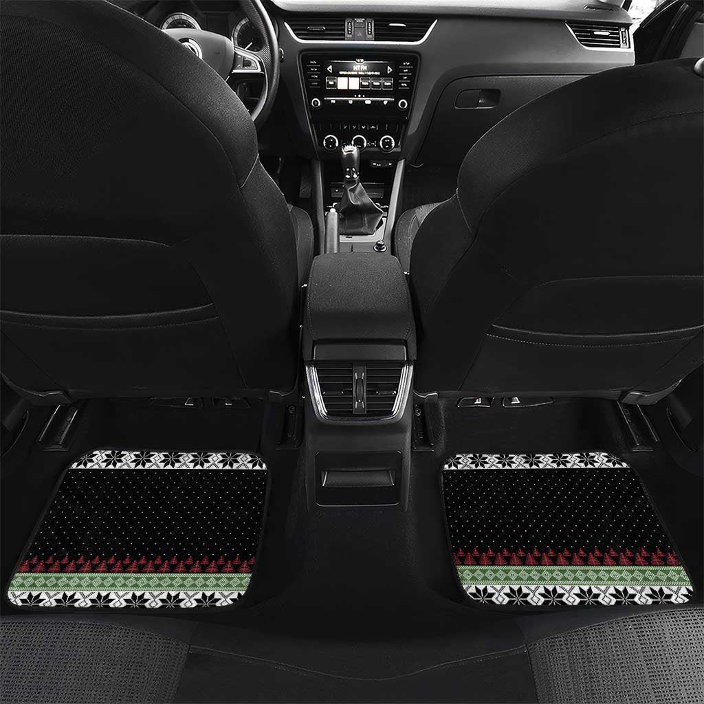 Funny Bigfoot Christmas Car Mats Xmas Holiday Patterns - Wonder Print Shop