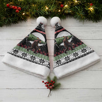 Funny Bigfoot Christmas Santa Hat Xmas Holiday Patterns - Wonder Print Shop