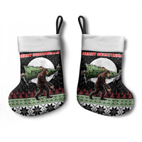 Funny Bigfoot Christmas Stocking Xmas Holiday Patterns - Wonder Print Shop