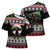 Funny Bigfoot Christmas Cross Shoulder Shirt Xmas Holiday Patterns - Wonder Print Shop