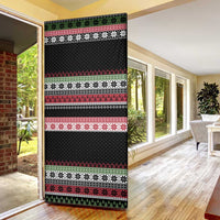 Funny Bigfoot Christmas Door Cover Xmas Holiday Patterns - Wonder Print Shop