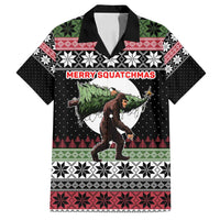Funny Bigfoot Christmas Family Matching Long Sleeve Bodycon Dress and Hawaiian Shirt Xmas Holiday Patterns - Wonder Print Shop
