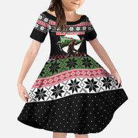 Funny Bigfoot Christmas Family Matching Mermaid Dress and Hawaiian Shirt Xmas Holiday Patterns - Wonder Print Shop