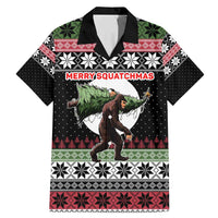 Funny Bigfoot Christmas Family Matching Mermaid Dress and Hawaiian Shirt Xmas Holiday Patterns - Wonder Print Shop