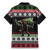 Funny Bigfoot Christmas Family Matching Mermaid Dress and Hawaiian Shirt Xmas Holiday Patterns - Wonder Print Shop