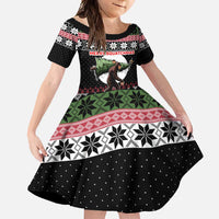 Funny Bigfoot Christmas Family Matching Off Shoulder Maxi Dress and Hawaiian Shirt Xmas Holiday Patterns - Wonder Print Shop