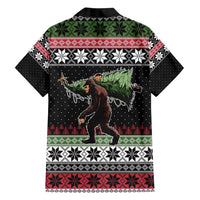 Funny Bigfoot Christmas Family Matching Off Shoulder Maxi Dress and Hawaiian Shirt Xmas Holiday Patterns - Wonder Print Shop