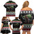 Funny Bigfoot Christmas Family Matching Off Shoulder Short Dress and Hawaiian Shirt Xmas Holiday Patterns - Wonder Print Shop
