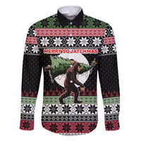 Funny Bigfoot Christmas Family Matching Tank Maxi Dress and Hawaiian Shirt Xmas Holiday Patterns - Wonder Print Shop