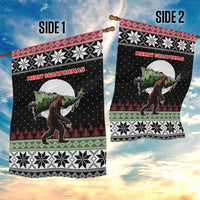 Funny Bigfoot Christmas Garden Flag Xmas Holiday Patterns - Wonder Print Shop